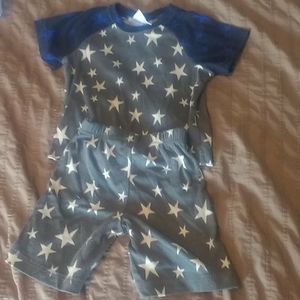 HA Star pattern short pajamas